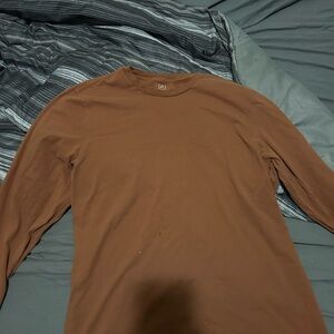 Men's Brown Long Sleeve Shirt